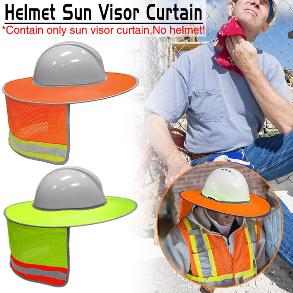 Zomerzonbeschermingshelm reflecterende helm zonneklep gordijn zonneklep anti-verblinding reflecterend vizier buiten niet inbegrepen hoed