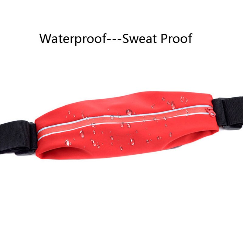 Waterproof Sweat Proof Sports Cell Phone Waist Pouch Universal Adjustable Waist Bag With Transparent Touch Control Window