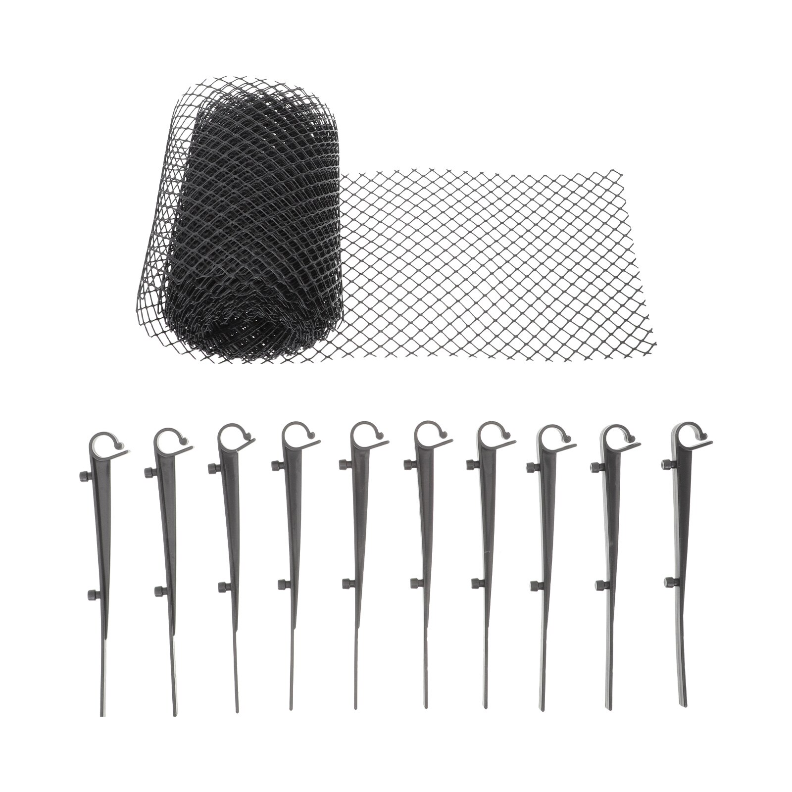 1 Set of Plastic Gutter Guard Practical Anti-falling Leaf Net Protective Mesh: Default Title