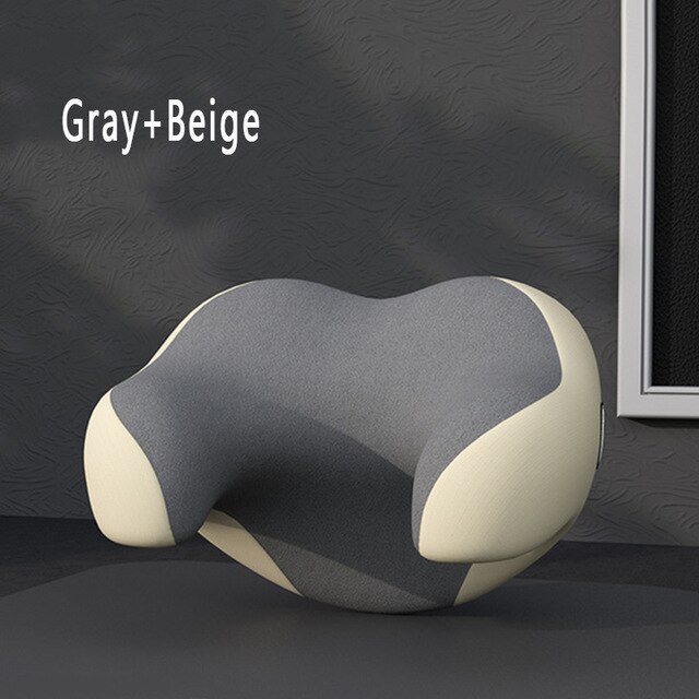 Reposacabezas de espuma viscoelástica para asiento de coche, almohada para el cuello en forma de U, desmontable, cómodo cojín para dormir, soporte para la cabeza: A 1pcs