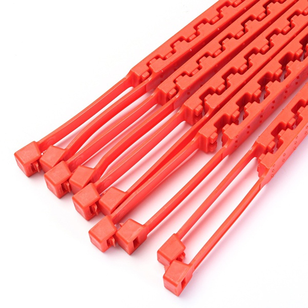 Neumáticos duraderos para coches, 10 Uds., 92cm, nailon, antideslizantes, cinturón de cadenas,