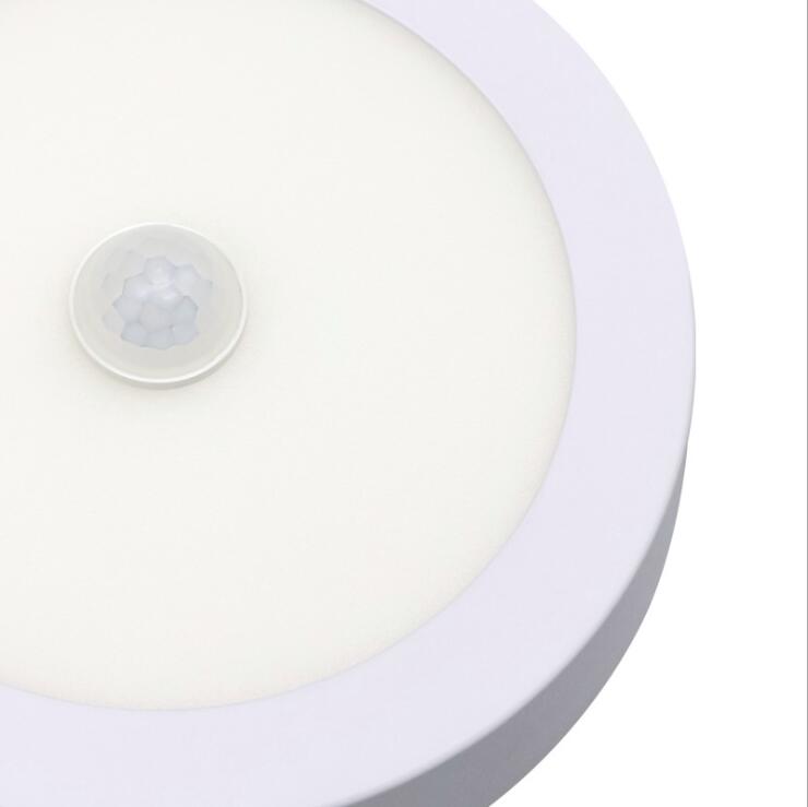 6W 12W 18W LED Panel Light Ceiling Lights Led sensor Downlight Infrared Detector Motion Switch Round Flush Mount Light