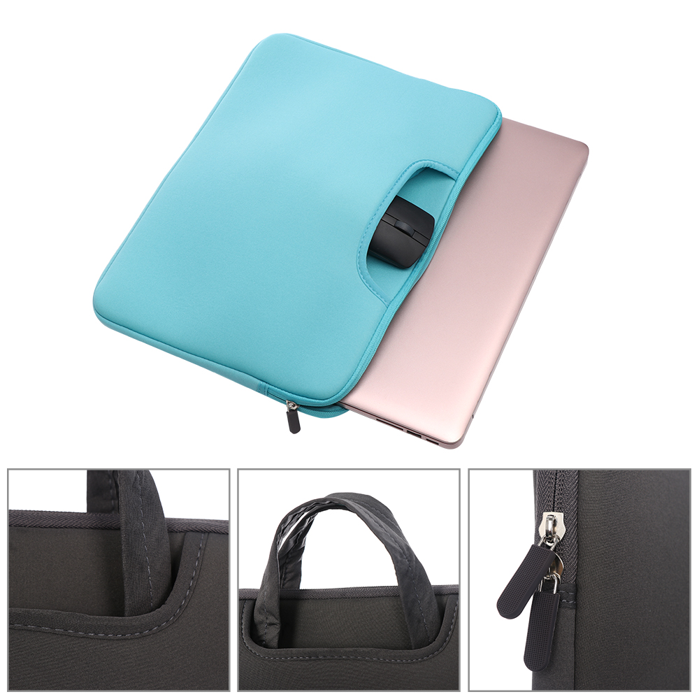 11 13 14 15 15.6 inch Laptop Bag Computer Sleeve Case Handbags Dual Zipper Shockproof Cover For Laptop MacBook Air Pro Retina