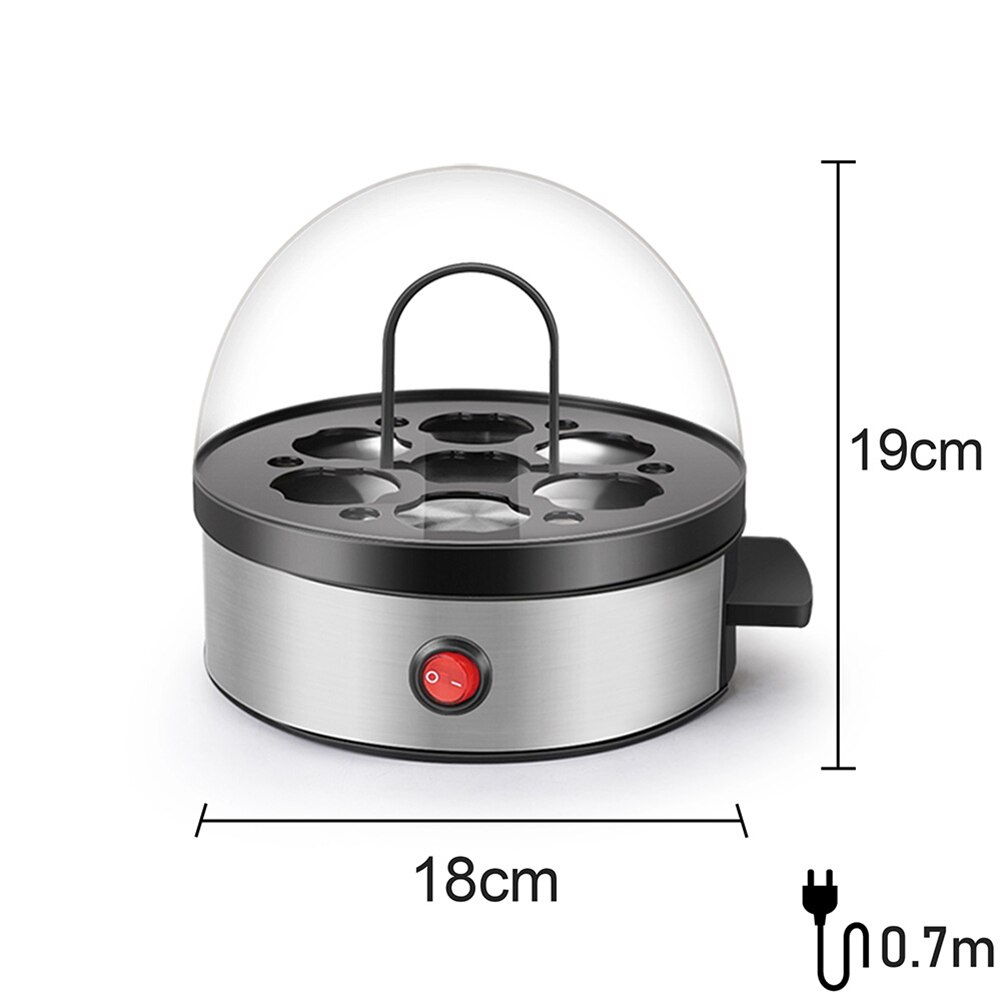 EU Plug Electric Egg Cooker Auto Shut Off Egg Steamer Boiler Maker 7 Eggs Multifunctional Breakfast Making Machine Household#38