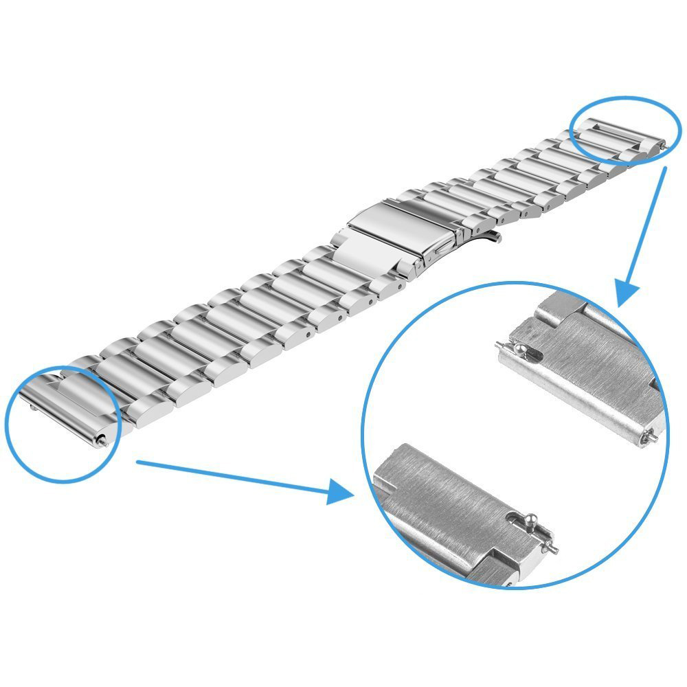 Correa de reloj de acero inoxidable para Nokia Withings Steel HR, pulsera de negocios deportiva de liberación rápida, 18mm, 20mm, 36MM, 40MM