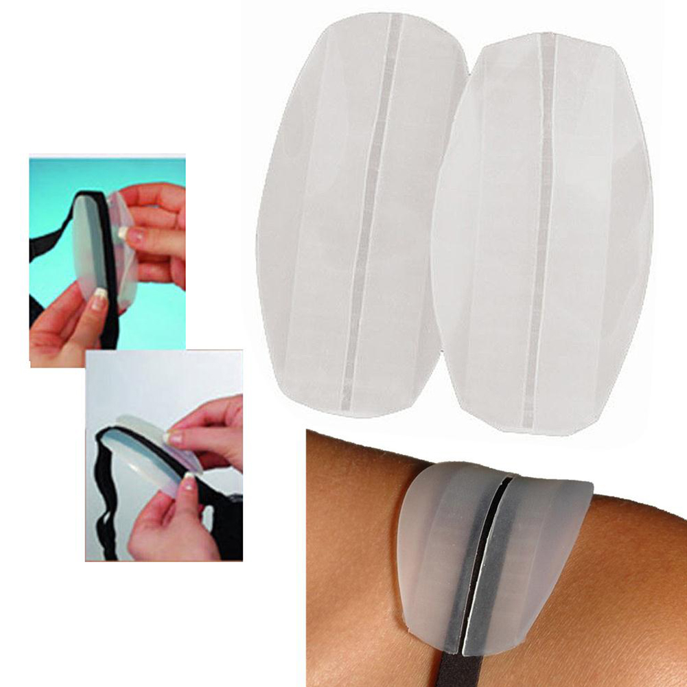 Soft Silicone Bra Strap Houder Antislip Schoudervullingen Decompressie Wit/Huid Mi