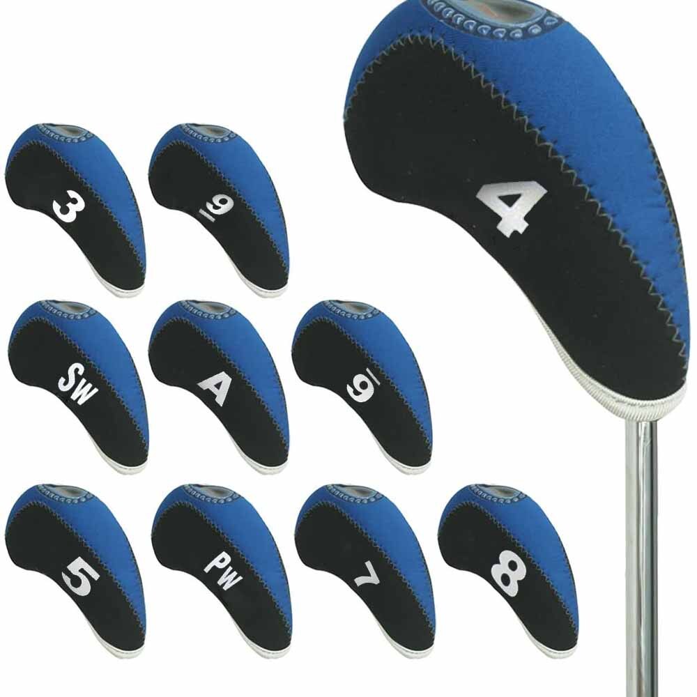 10 stuks tweekleurige golfijzerhoezen, beschermende sportaccessoires voor buiten