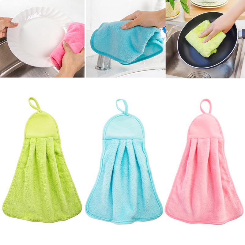 SchöNe Baby Hand Handtuch Karikatur Ebene Plüsch Küche Weichen Hängenden Schlecht Wischen Handtuch Mikrofaser Hand Trockenen Handtuch freundlicher