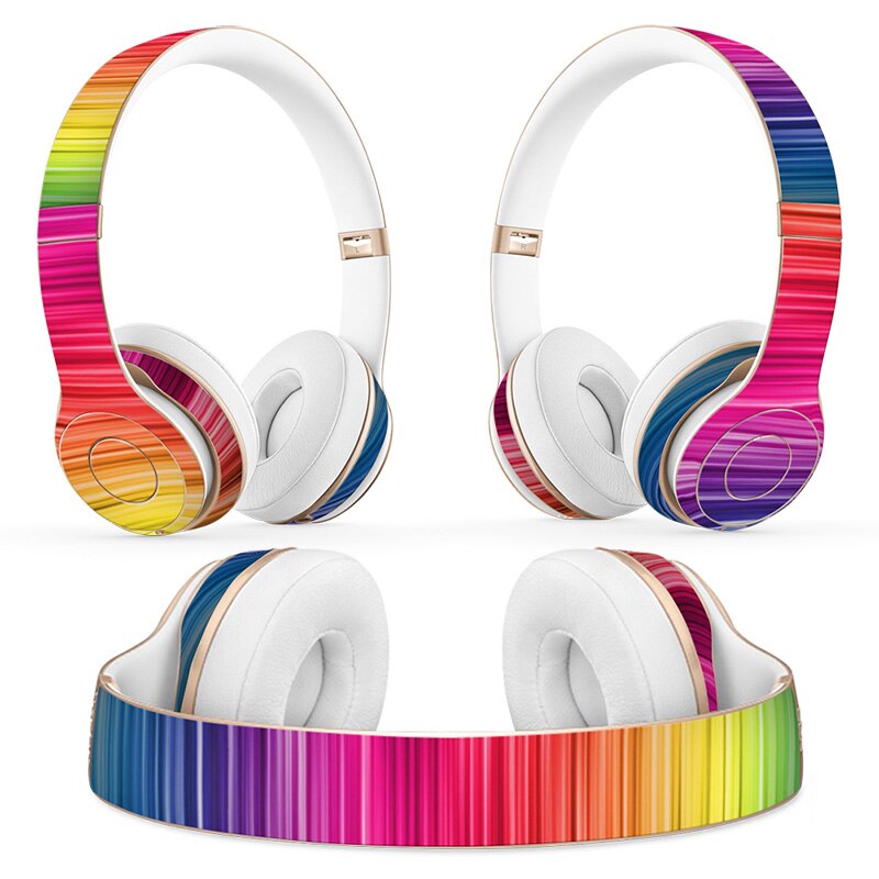 colorful Headphone Sticker for Beats Solo 2 solo 3 Wireless Headphone skin sticker for solo2 solo3 vinyl sticker: TN-Solo2-0082