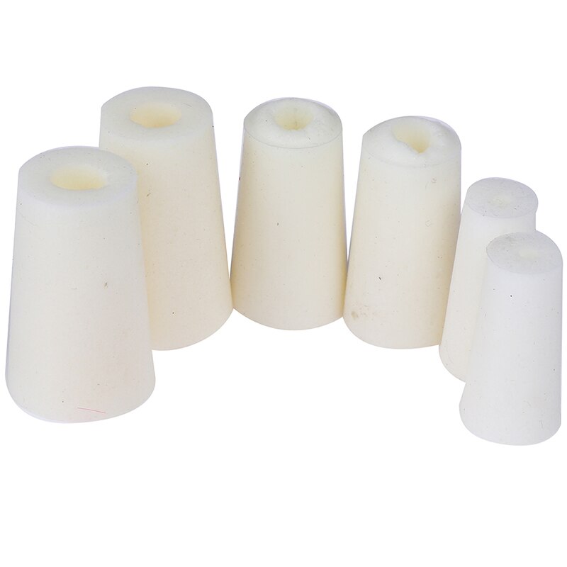 5Pc Lab Silicon Stopper, test Tube Hollow Plug Slicon Stekkers Voor Experiment Diameter 11-15Mm 15-19Mm 17-22mm