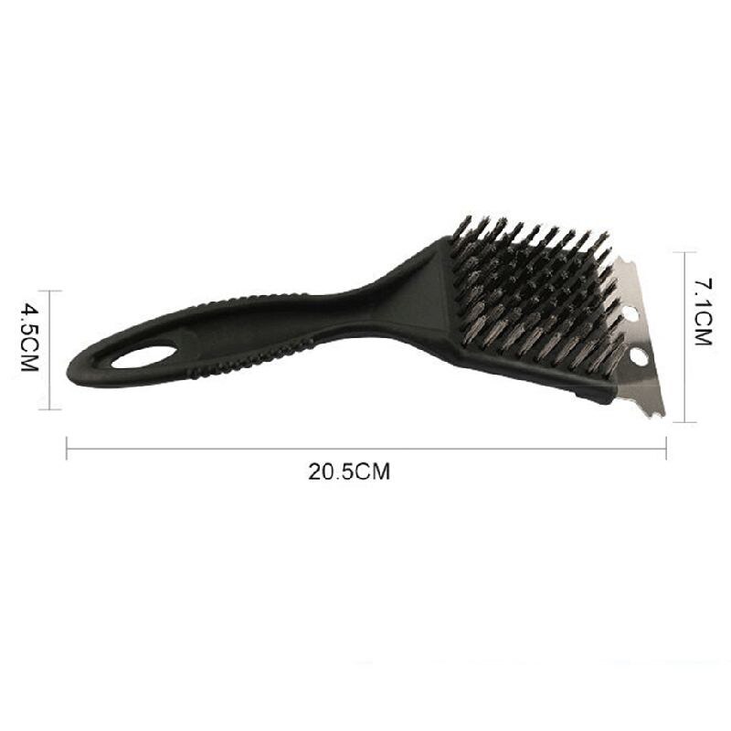BBQ Grill Brush Barbecue Wire Cleaning Brush And Scraper With Stainless Steel Bristles Cooking Tools Outdoor BBQ Accessories