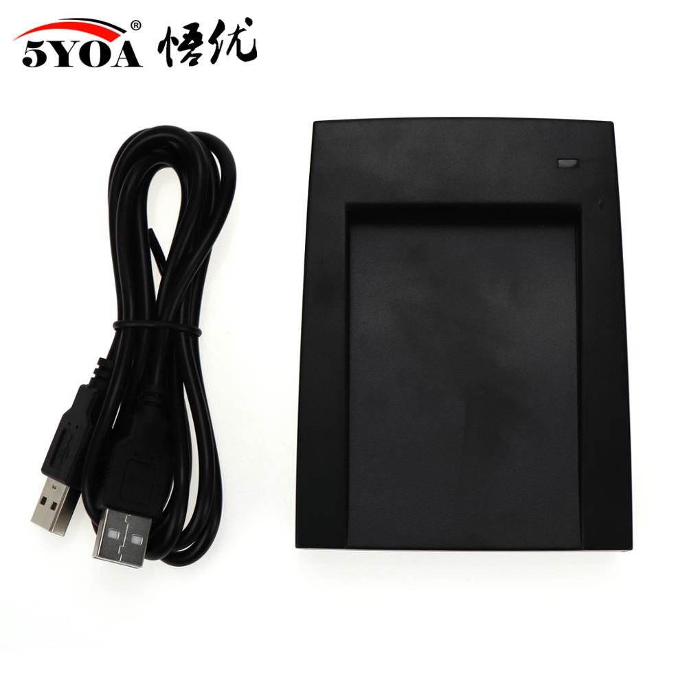 5YOA-lector de tarjetas de Control de acceso, dispositivo RFID de 13,56 Mhz, 14443A, proximidad, tarjeta IC inteligente, Sensor USB