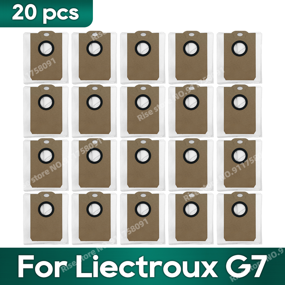 Accesorios compatibles con LIECTROUX G7, filtro Hepa, bolsa de polvo, piezas de repuesto, paño para mopa: Caqui oscuro