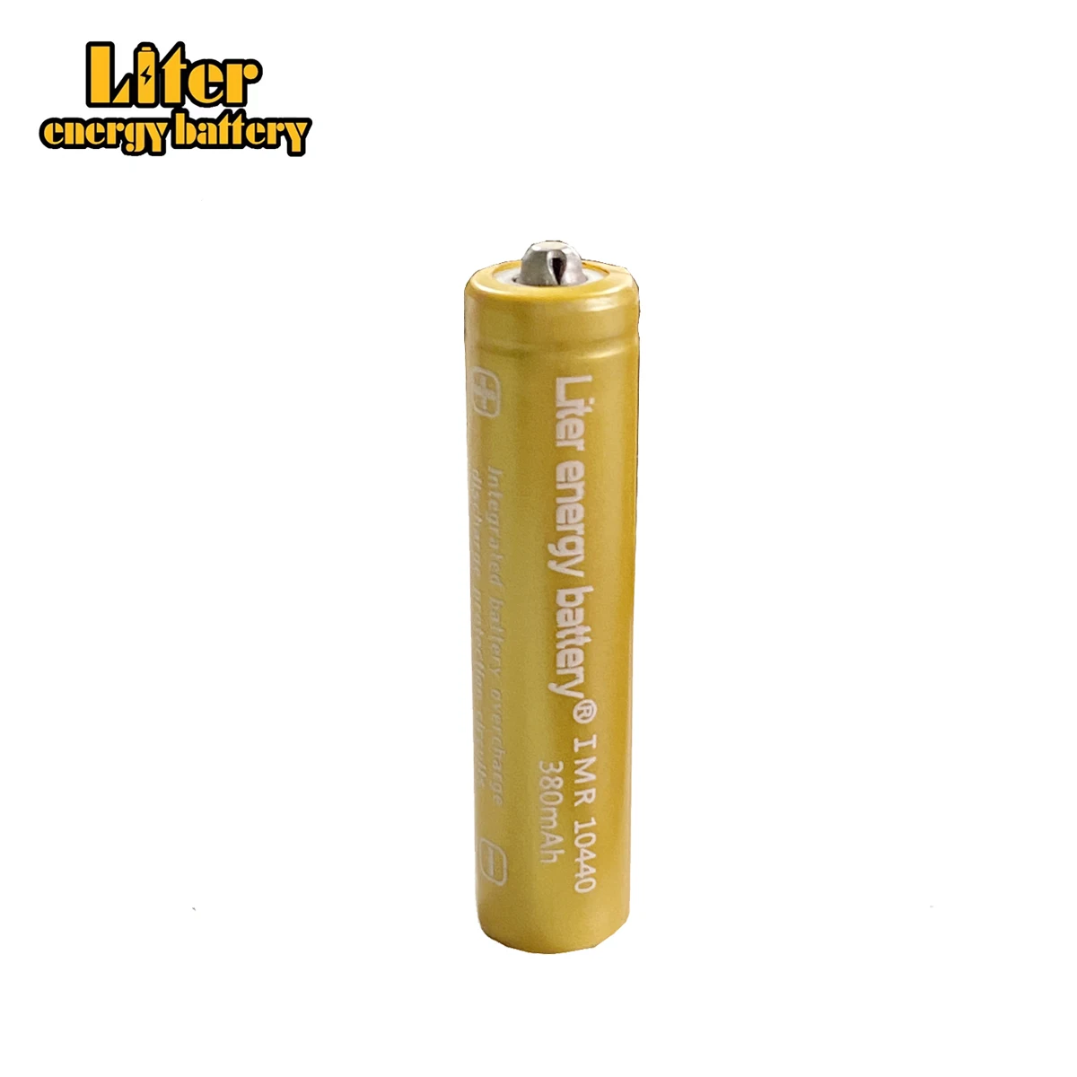 Liter energy battery 3.7V 380mAh High Capacity 10440 Li-ion Rechargeable Battery for LED Flashlights Headlamps