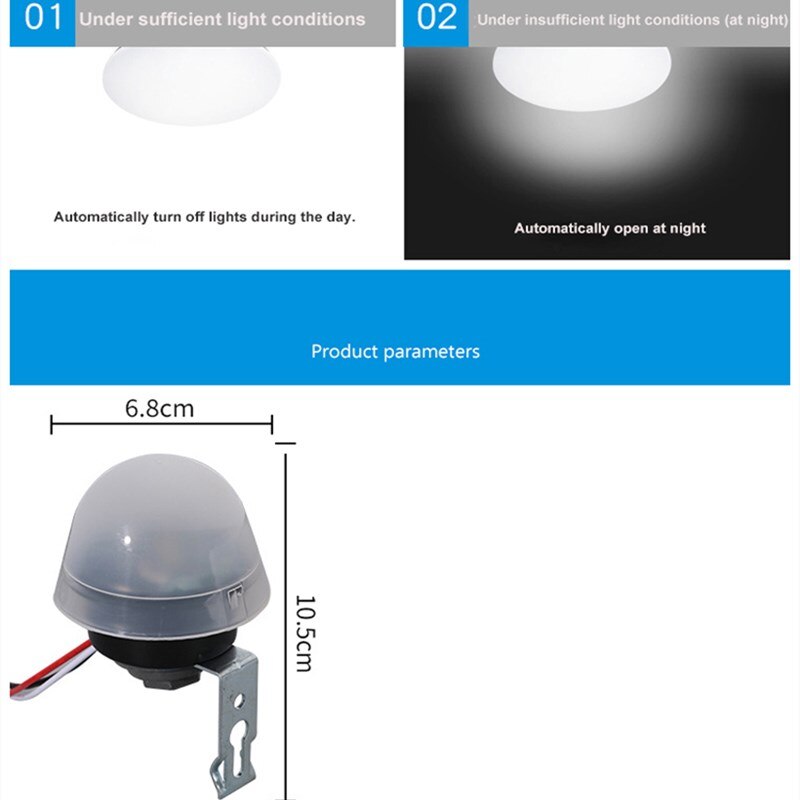 Smart Street Light Sensor Delay Switch Outdoor Adjustable Ir Motion Detect Automatic On Off Photocell Photoswitch Security Lamp