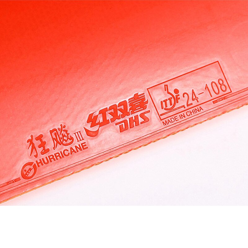 DHS NEO Hurricane 3 table tennis ball rubber ping pang rubber