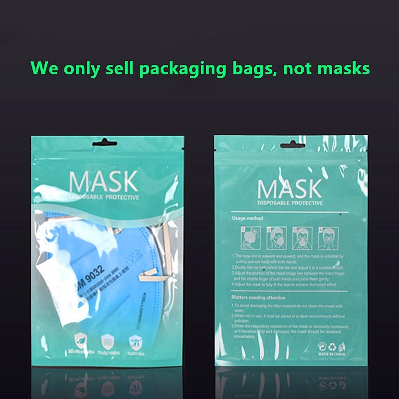 INTEGRITY 100/300pcs Packaging Bags Self Sealing Zipper Plastic Packaging Storage Bags Zip Lock Plastic Package Bags Pouches: 300PCS / Green--15x21cm