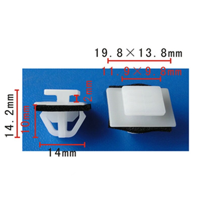 50* Nylon Moulding Clips Rocker Panel Retainer W/ Sealer For Hyundai Accessories