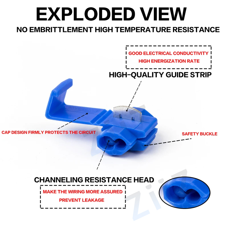 10 pcs/30 pcs T-Tap Connector Quick Elektrische Kabel Connector Snap Splice Lock Waterdichte Crimp Wire Terminal blauw geel rood