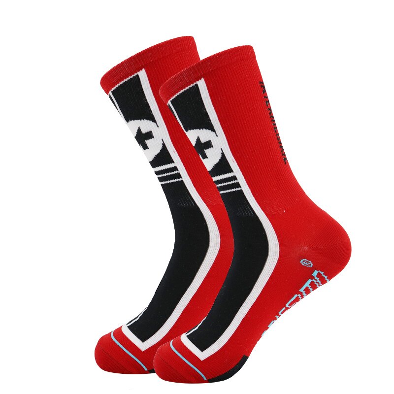 Men Coolmax Sports Socks Riding Cycling Basketball Running Sport Socks Summer Hiking Tennis Ski Bike Bicycle Slip: d