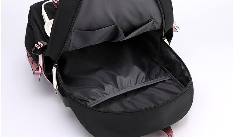 Mochila escolar para niños y adolescentes, mochila escolar Kawaii Capybara para niñas y niños, mochila para adolescentes, mochila con carga Usb