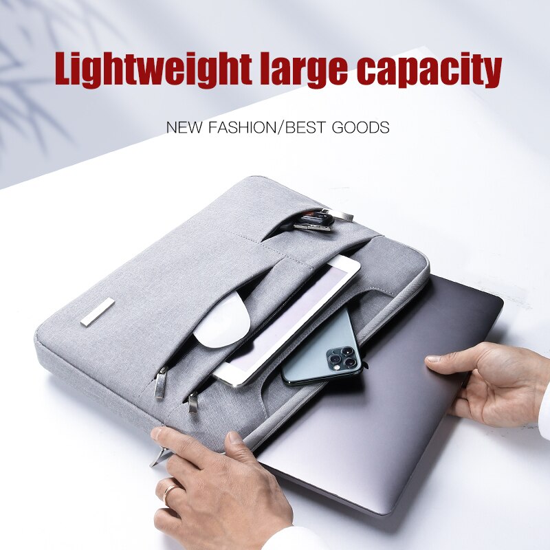 Laptop Bag 13.3 15.6 14 INCH Waterproof Notebook Bag Sleeve For Macbook Air Pro 13 15 Computer Shoulder Handbag Briefcase Bag