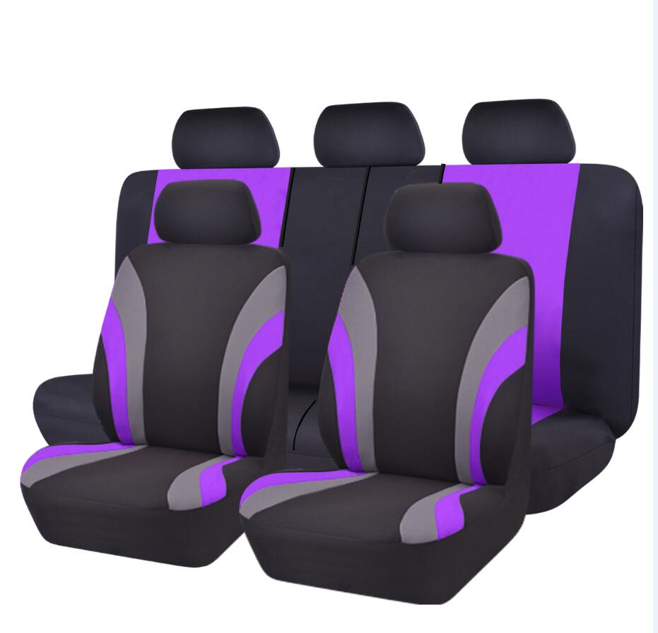 Auto-Pass Automobiles Universele Zeven Kleur Car Seat Cover Auto-Styling Stoelhoezen Fit Interieur Accessoires Zetel Decoratie: Paars