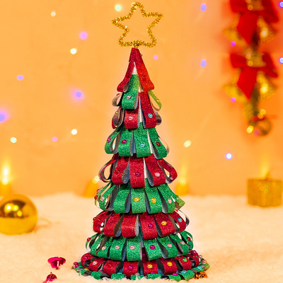 Christmas Tree Children Art&amp;Craft Handcraft Activity Decor DIY Christmas Tree Material Package Handmade Christmas Tree: 11