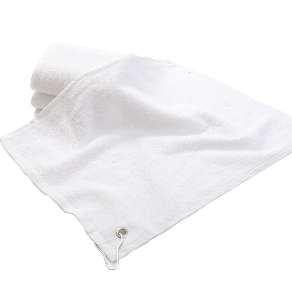 Snel Droog Washandje Zwemmen Handdoeken Sport Wandelen Golf Handdoek Handdoek Met Haak Outdoor Running Zwemmen Accessoires 40*32cm: WHITE