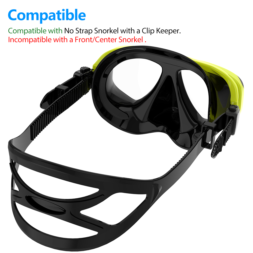 COPOZZ-mascarilla de buceo , sin empañamiento, snorkel, gafas de buceo, sello, máscara de vidrio templado para buceo, gafas para hombres y mujeres