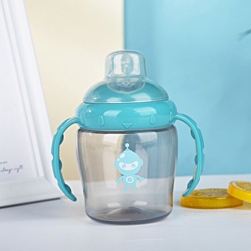 Nova boca macia duckbill sippy formação infantil mamadeiras de alimentação do bebê copos para bebês marca bebê garrafa de alimentação crianças garrafa de água