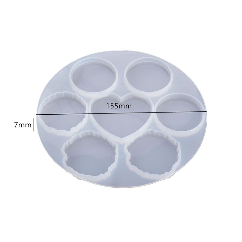 Crystal Epoxy Ronde Telefoon Grip Mold Beugel Vouwen Creatieve Hars Diy Telefoon Houder Siliconen Mal: resin mold B