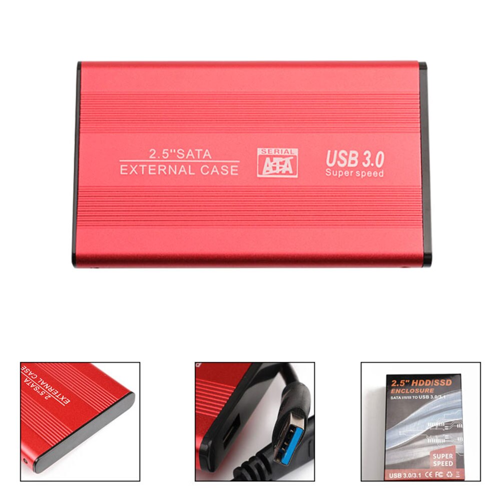 YD5 Aluminum 2.5 inch Hard Drive Case SATA to USB 3.0 Adapter External HDD SSD Enclosure Mobile Hard Disk Box Portable Hardisk