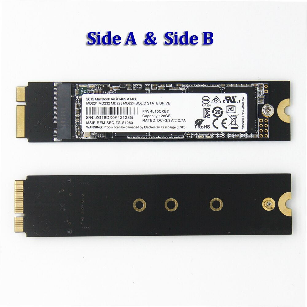 Nuovo SSD da 128GB per Mid2012 Macbook Air A1465 A1466 128G disco a stato solido Mac Hard Disk Drive Drop Shipping