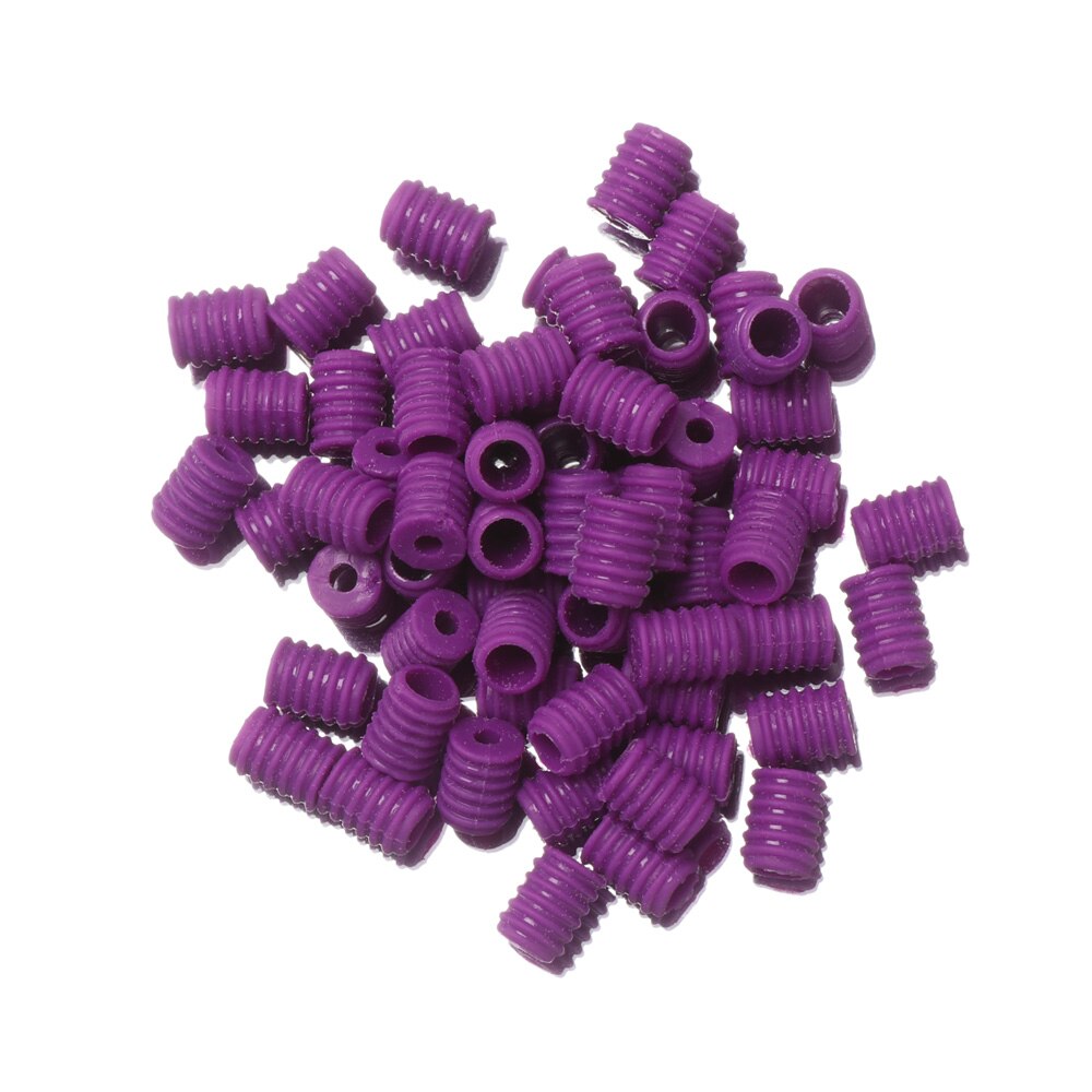 100Pcs Volwassen Kinderen Verstelbare Siliconen Koord Sloten Non Slip Stopper Kleurrijke Lanyard Gesp Koortjes Schakelt Accessoires: dark purple