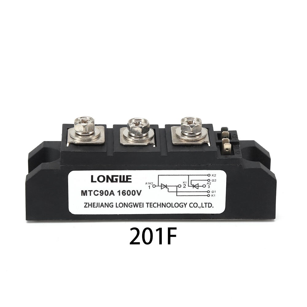 Longwe mtc 70a 90a 110a tyristorstyrte likerettere 1600 vdc effekt halvlederrelémodul for vekselstrømsmotorstyring