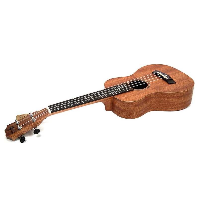 Ukelele de 21 pulgadas de caoba Soprano para principiantes, ukelele de guitarra con patrón de delfines, ukelele de caoba, cuello delicado, clavija de ajuste, 4 cuerdas, Woo