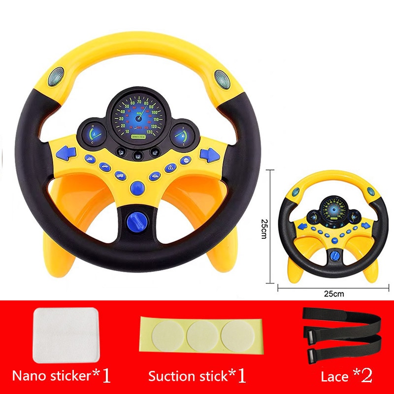 Volant copilote pour enfant, jouet éducatif pour bébé, Simulation du son et de la lumière, jouet de direction, voiture pour enfant en âge préscolaire,