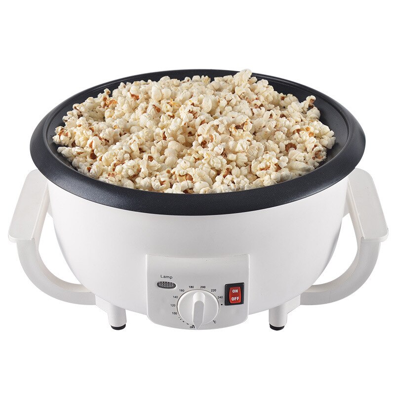 220V Electric Coffee Bean Roasting Machine Non-stick Coating Roasting Tool Household Grain Coffee Bean Roasting Machine