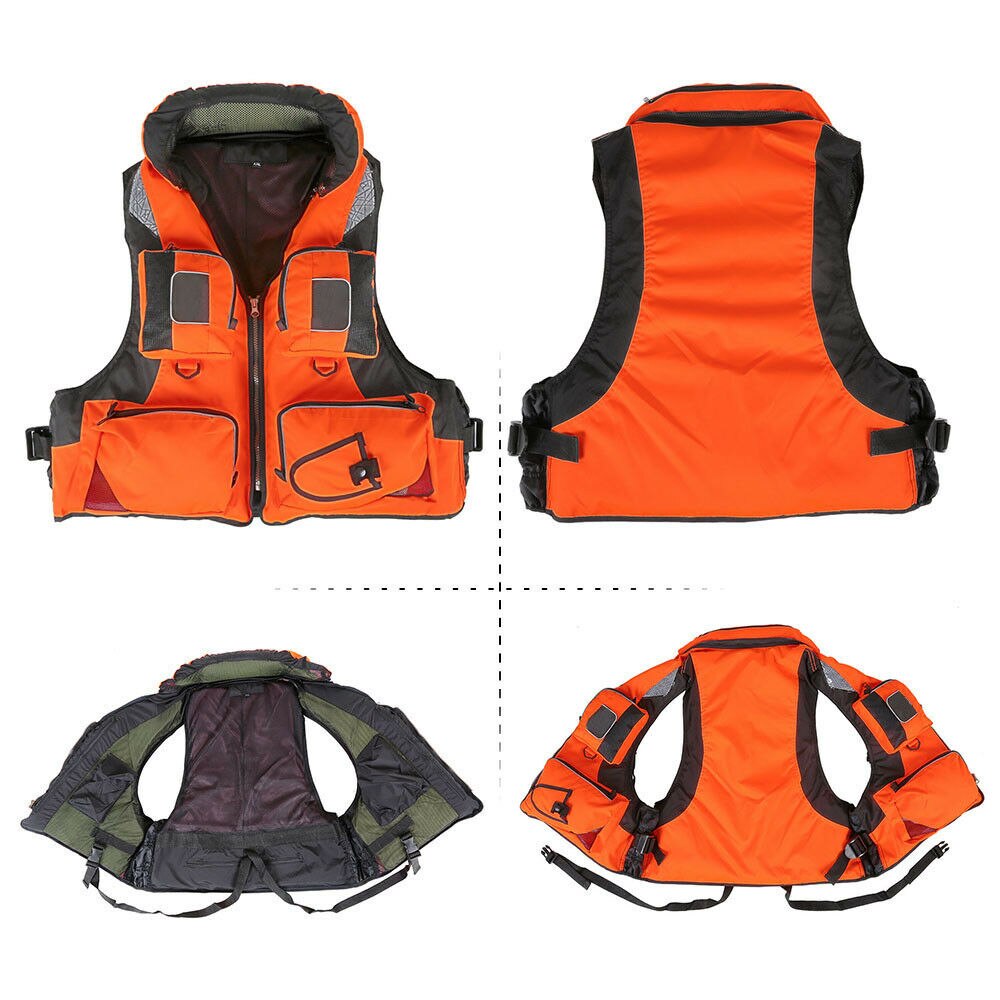 Life Jacket Fishing Swimming Outdoor Life Vest Boating for Adult Man Water Sport Vest Drifting Life Jacket Sailing Bearing 110KG