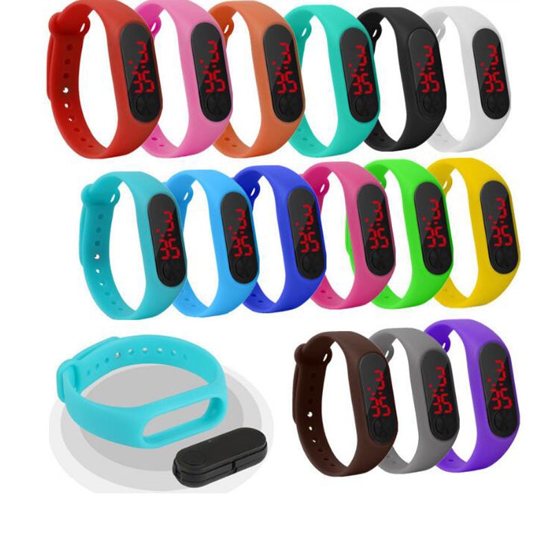 Sport Mannen Vrouwen Digitale Armband Horloges Man Dames Fitness LED Polsband Horloge Jongens Meisjes Casual Elektronische Klok Relogio Saati