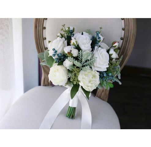 Perfectlifeoh bryllupsbuket saftige planter grønne kunstige brudebuketter de mariage bryllupsbuket: Default Title