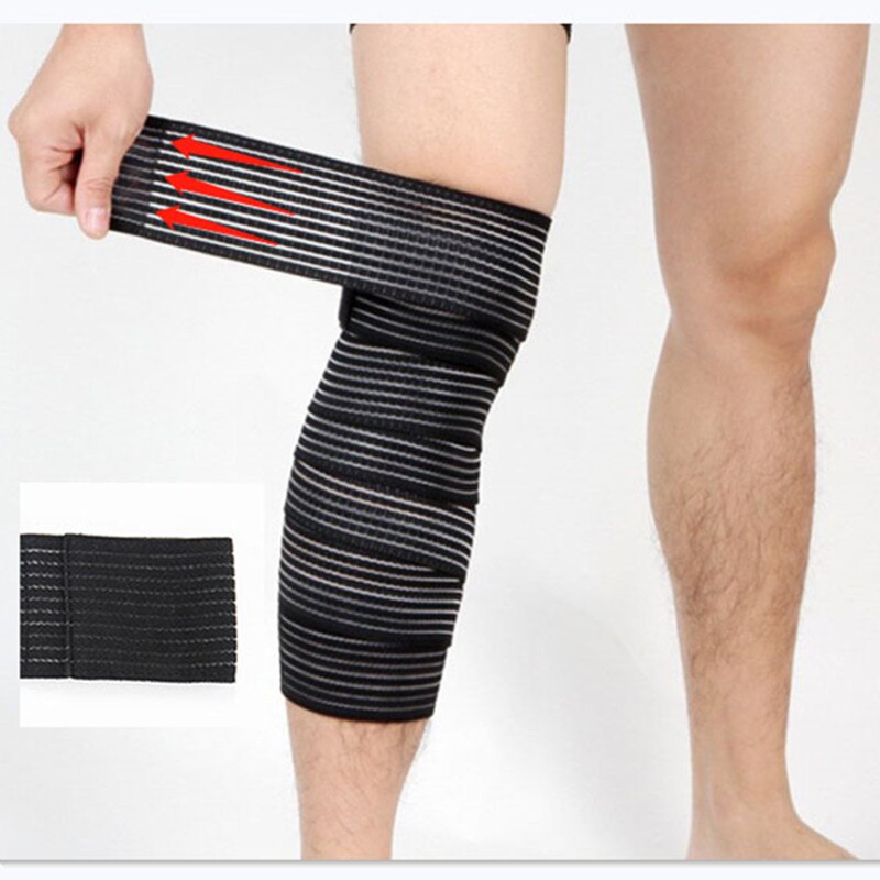 1pc 40 ~ 180cm højelasticitet kompressionsbandage sports kinesiologi tape til ankel håndled knæ læg lår wraps støtte beskytter