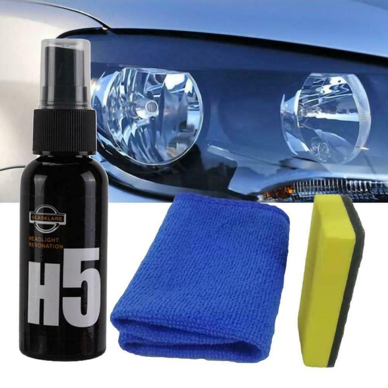 50/30ml Car Headlight Repair Agent H5 Headlight Restoration Oxidation Liquid Auto Headlight Polishing Anti-scratch Maintenance