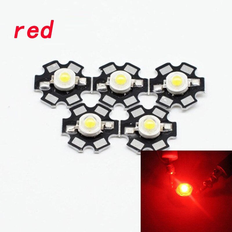 High Power LED Chip CREE 1W 3W LED Light Emitting Diode Warm White + 20mm Aluminum Star Base PCB LED Beads Spot Light Bulb 10pcs: Light Green