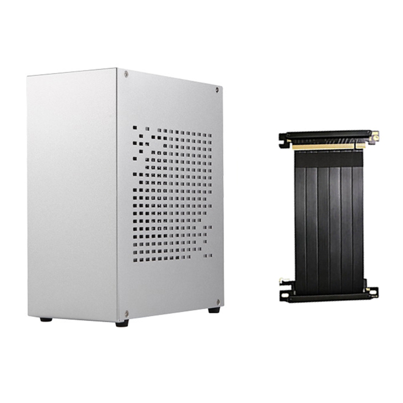 A07 Mini ITX Computer fallen Chassis HTPC Gastgeber fallen USB 3,0 ITX Gehäbenutzen mit Grafikkarte Verlängerung Kabel