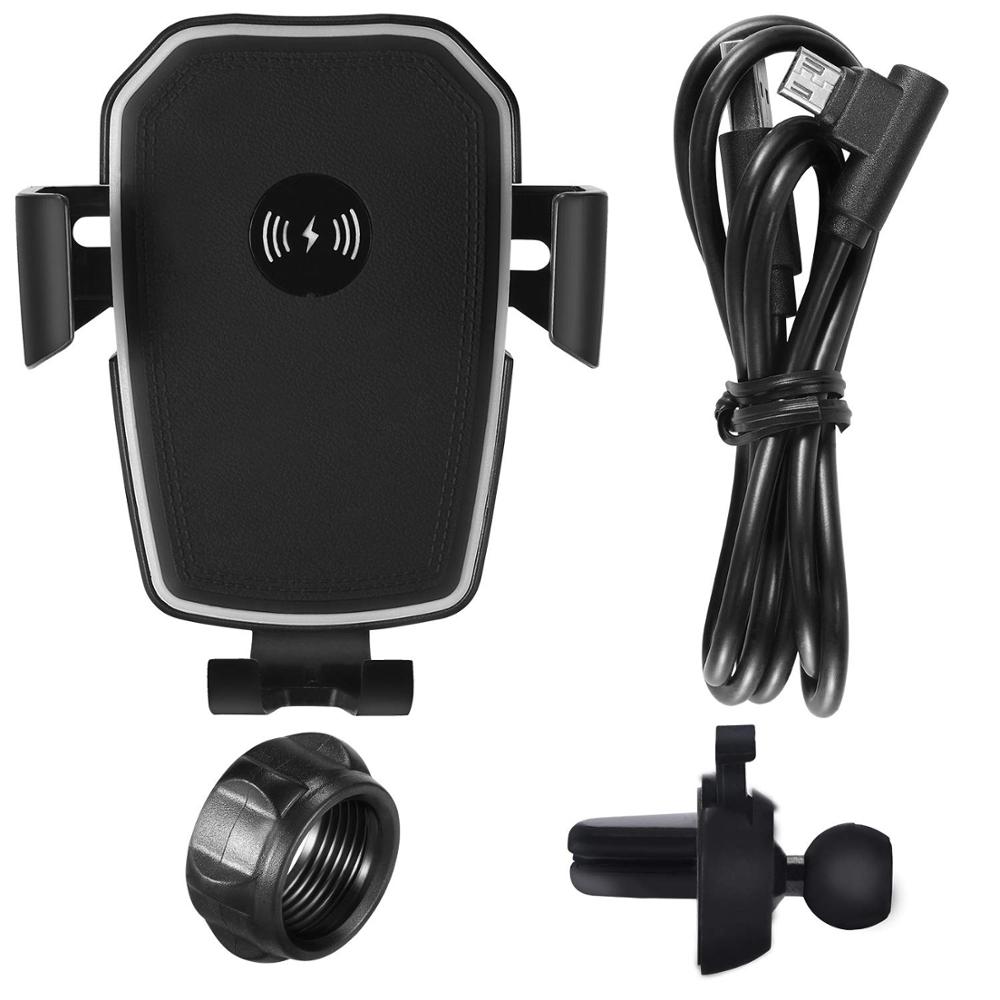 FDGAO-soporte de montaje para cargador de coche inalámbrico, para iPhone 13, 12, 11, XR, 8, 10W, QI automático, soporte de teléfono de carga rápida para Samsung S21, S20: Air Vent Style