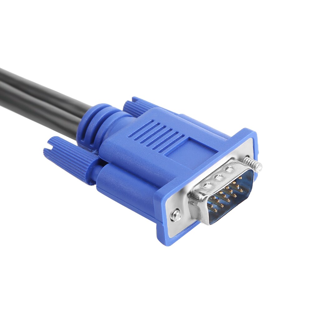 Cable divisor VGA 1 ordenador a doble 2 Monitor adaptador Y divisor macho a hembra Cable VGA para ordenador portátil