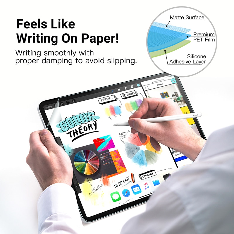 matt Haustier Papier Wie Anzeige-schutz Film Malerei Schreiben Für Apfel iPad 9,7 Luft 2 3 4 10,5 10,9 Profi 11 10,2 7th 8th Mini 5