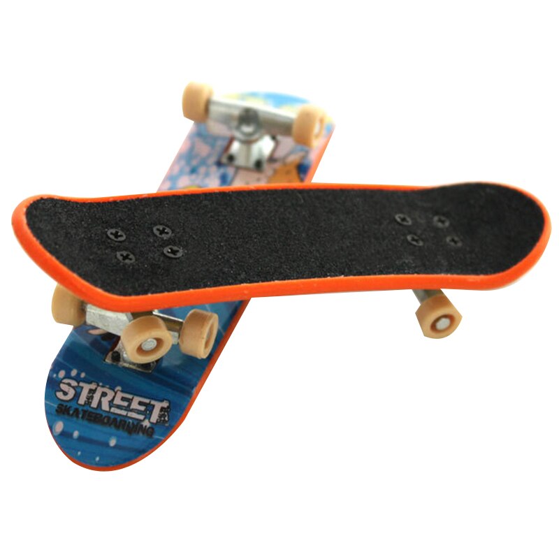 4 stk mini gribebrætter/finger skateboard, unik mat overflade (løb mønstre og farver)